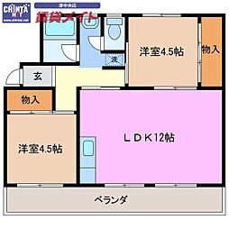 間取図画像 2LDK