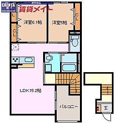 間取図画像 2LDK