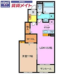 ル・ポール南新町　Ｂ 1階/-