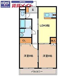 ガーデンクレスト 1階/-