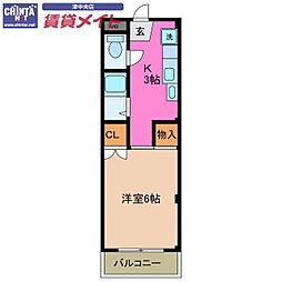 エグゼ杉谷 2階/-