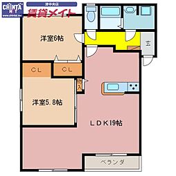 マナーコート 2階/-