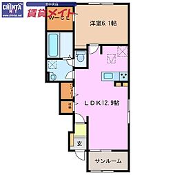 グランツ南新町　Ｂ 1階/-