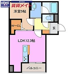 シャーメゾンボスコルーチェ 2階/-
