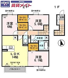 グレイスアベニュー一身田　B 2階/-