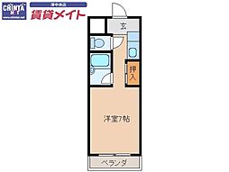 WIN24 ワンルームの間取図画像