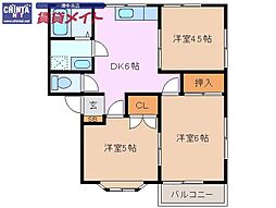 ハイツジュエルＣ棟 2階/-