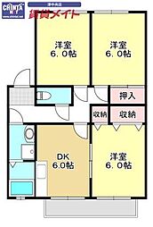 メルベーユ岩之谷 B棟 1階/-