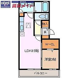 リビングタウンえどばし A 1階/-