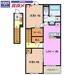 ボヌールI 2階