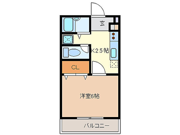 グランプリ 105｜三重県鈴鹿市鈴鹿ハイツ(賃貸マンション1K・1階・23.00㎡)の写真 その2