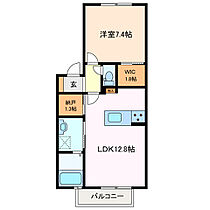 ブランシュールＢ 203 ｜ 三重県鈴鹿市白子駅前（賃貸アパート1LDK・2階・49.48㎡） その2