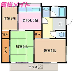 🉐敷金礼金0円！🉐十宮SK貸家 南