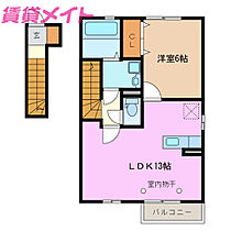 ｅ－ｒｏｏｍ  ｜ 三重県鈴鹿市野町東2丁目（賃貸アパート1LDK・2階・49.84㎡） その2