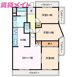 🉐敷金礼金0円！🉐サエラ旭が丘506