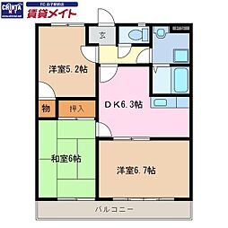 ミルフィーユ 2階/-