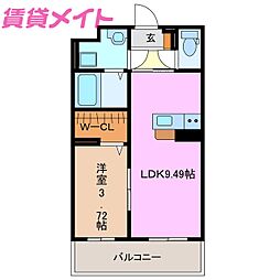 間取図画像 1LDK