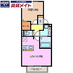 Grandwell・FC 1LDKの間取図画像