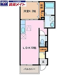 ミラーコロ 1LDKの間取図画像