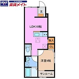 ベレッツァ鈴鹿A棟 1階