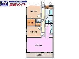 シールウィンデN 2LDKの間取図画像