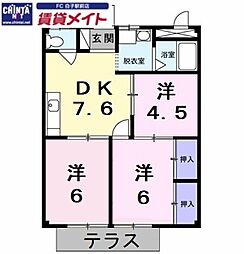 シティハイツ萩B棟 1階