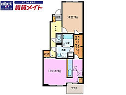 ランドマーク88A 1LDKの間取図画像
