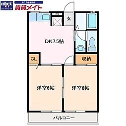 クレアール江島A棟 2階/-