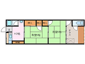 宮町マンション 205 ｜ 三重県伊勢市宮町２丁目（賃貸マンション2K・2階・32.40㎡） その2