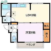 パールハイツ  ｜ 三重県伊勢市勢田町（賃貸マンション1LDK・3階・33.21㎡） その2