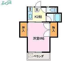 西村アパート  ｜ 三重県伊勢市岩渕1丁目（賃貸アパート1K・3階・19.40㎡） その2