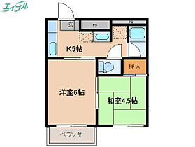 ヴィラ・ローズガーデン  ｜ 三重県伊勢市御薗町高向（賃貸アパート2K・2階・29.80㎡） その2