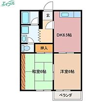 コーポあゆみ  ｜ 三重県伊勢市河崎1丁目（賃貸アパート1LDK・2階・42.00㎡） その2