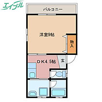 ロータス  ｜ 三重県伊勢市浦口3丁目（賃貸アパート1DK・1階・31.75㎡） その2