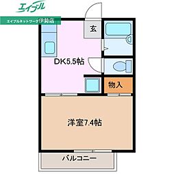 ハイツカアムA 2階/-