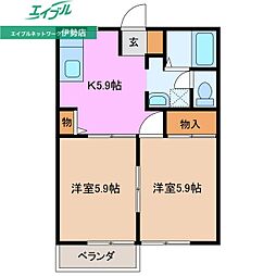 セゾンクレールＦ 1階