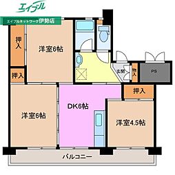 ビレッジハウス磯部2号棟 1階/-