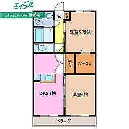 メゾンブローニュ伊勢 2階/-
