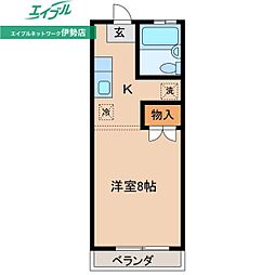 メゾンホープ ワンルームの間取図画像