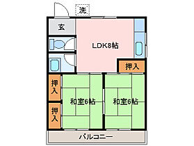 金谷コーポ 1 ｜ 三重県松阪市松ヶ島町（賃貸アパート2LDK・1階・46.20㎡） その2