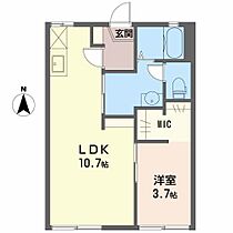 真和荘 102 ｜ 三重県松阪市中林町（賃貸アパート1LDK・1階・34.00㎡） その2