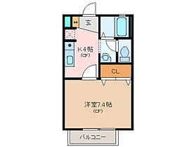 シャルマン中保 211 ｜ 三重県松阪市鎌田町（賃貸アパート1K・2階・26.00㎡） その2