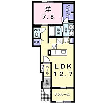 ガーデンスクウェア　II　Ｂ 103 ｜ 三重県津市一志町八太（賃貸アパート1LDK・1階・50.03㎡） その2