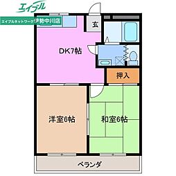 川方マンションII 3階