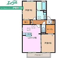 ブラン・ブルー　Ｄ 1階/-