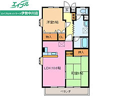 ハイム中川II 1階/-