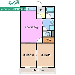 シルキータウンC 2階