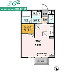 アーバンライフ2 ワンルームの間取図画像