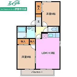 ファミリア21 A 2階/-