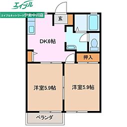 フレグランス相川B 2階/-
